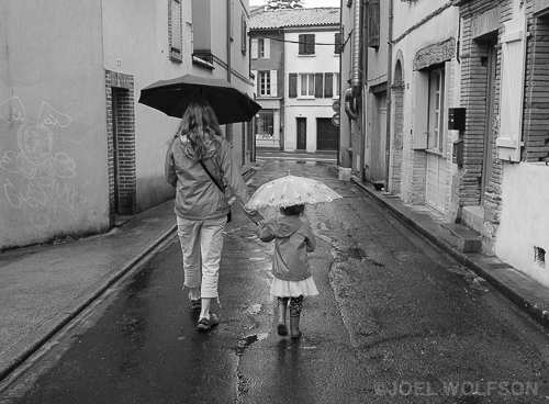 The London rain followed us to Gaillac but I don't let the rain stop me from shooting. I shot this on the way to a restaurant where I experienced yet another amazing French meal. I'm always hard pressed to decide whether French cuisine or Italian is my favorite in the world! I used the Fuji 23mm f1.4 lens which is a great all-around slice of life lens. 1/60 sec f4.0 ISO 320 with X-Pro2 in RF mode.