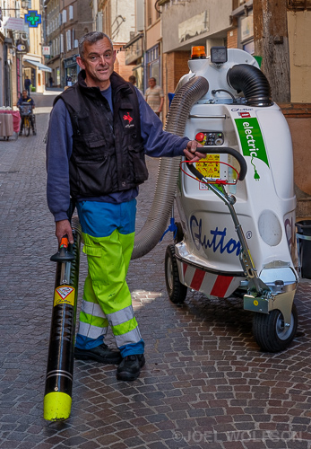 The machine to clean the streets was almost as intriguing as the man running it. In light of the fact that my French is virtually nonexistent this man was very accommodating when I asked to photograph him. This is in the town of Gaillac, our home for the next 3 weeks. Thanks for letting us stay at your house Michael!! Fuji X-Pro2 Fujinon 35mm f2.0 1/160 sec. f8.0 